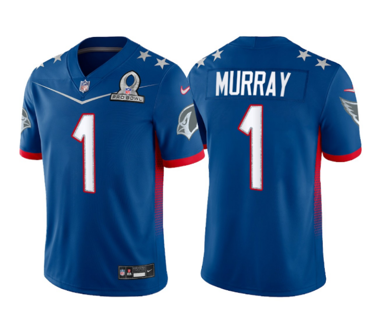 Cheap 2022 Men Arizona Cardinals 1 Murray Nike blue Pro bowl Limited NFL Jersey